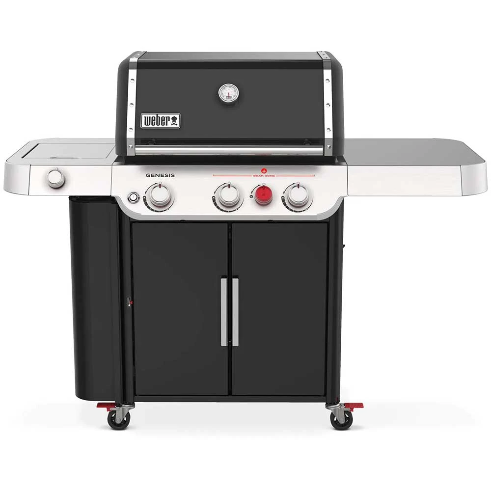 Weber Grills Genesis E-335 Propane Gas Grill With Sear Burner & Side Burner - Black