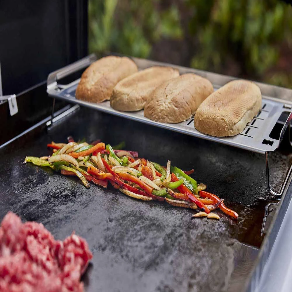 Weber Grills 16-Inch Stainless Steel Griddle Warming Rack - Image 2