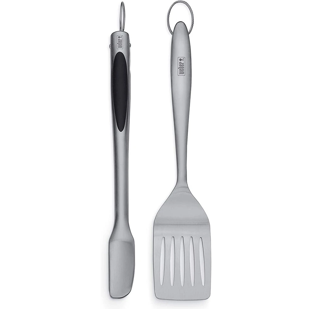 Weber Grills Deluxe Stainless Steel 2-Piece BBQ Tool Set - Image 2