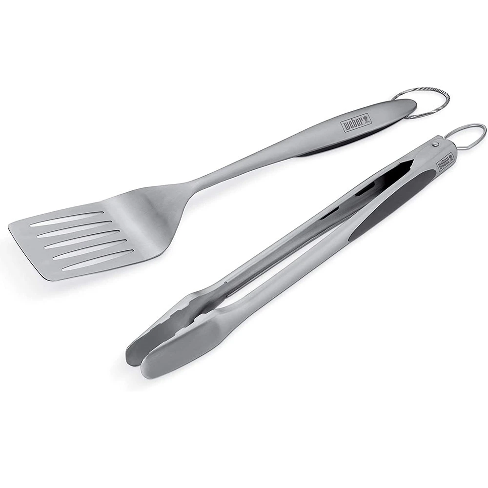 Weber Grills Deluxe Stainless Steel 2-Piece BBQ Tool Set