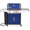 Weber Grills Genesis E-335 Natural Gas Grill With Sear Burner & Side Burner - Deep Ocean Blue