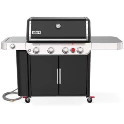 Weber Grills Genesis E-435 Natural Gas Grill With Sear Burner & Side Burner - Black