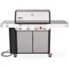 Weber Grills Genesis S-435 Natural Gas Grill With Sear Burner & Side Burner - Stainless Steel