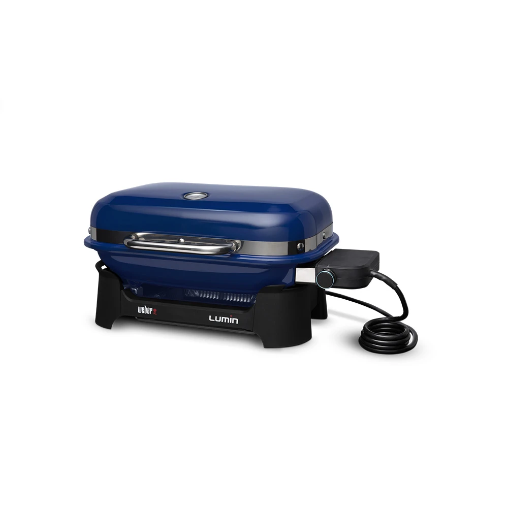 Weber Grills Lumin 1000 Compact 23-Inch 120V Portable Electric Grill - Deep Ocean Blue - Image 5