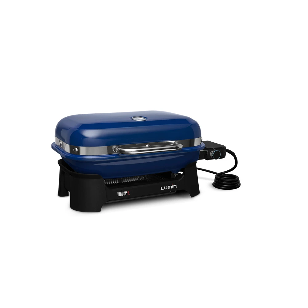 Weber Grills Lumin 1000 Compact 23-Inch 120V Portable Electric Grill - Deep Ocean Blue - Image 4