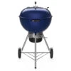 Weber Grills Master Touch 22-Inch Charcoal Grill With Gourmet BBQ System Cooking Grate - Deep Ocean Blue