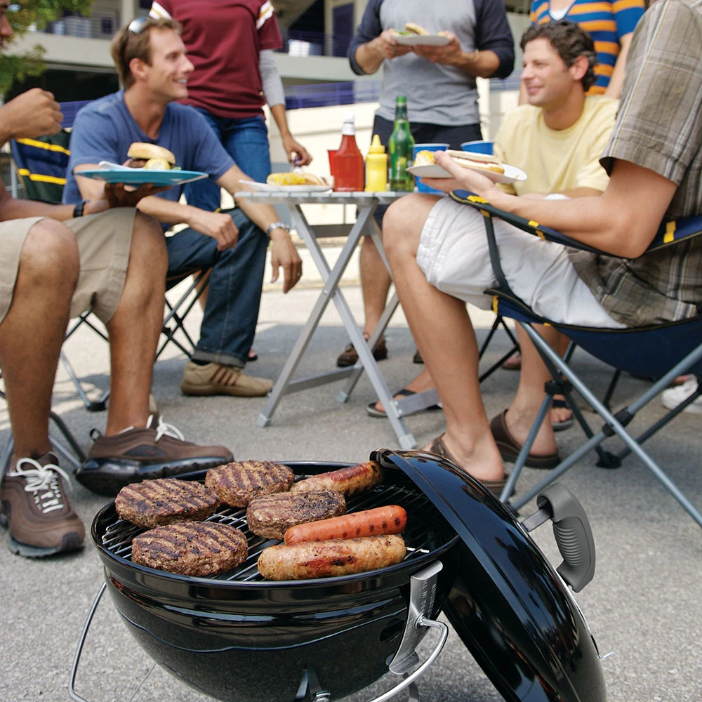 Weber Grills Smokey Joe Premium 14-Inch Portable Charcoal Grill - Slate Blue - Image 4