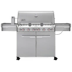 Weber Grills Summit S-670 Propane Gas Grill With Rotisserie, Sear Burner, And Side Burner