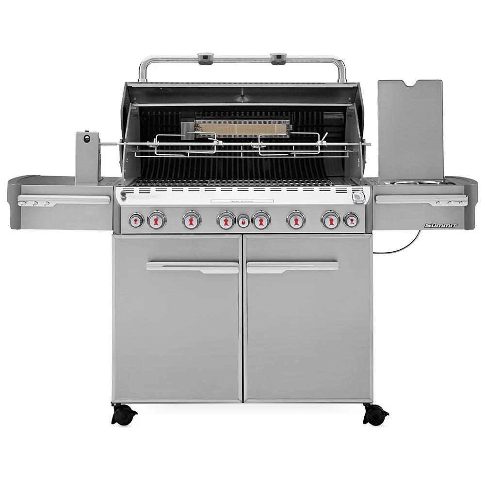 Weber Grills Summit S-670 Propane Gas Grill With Rotisserie, Sear Burner, And Side Burner - Image 5