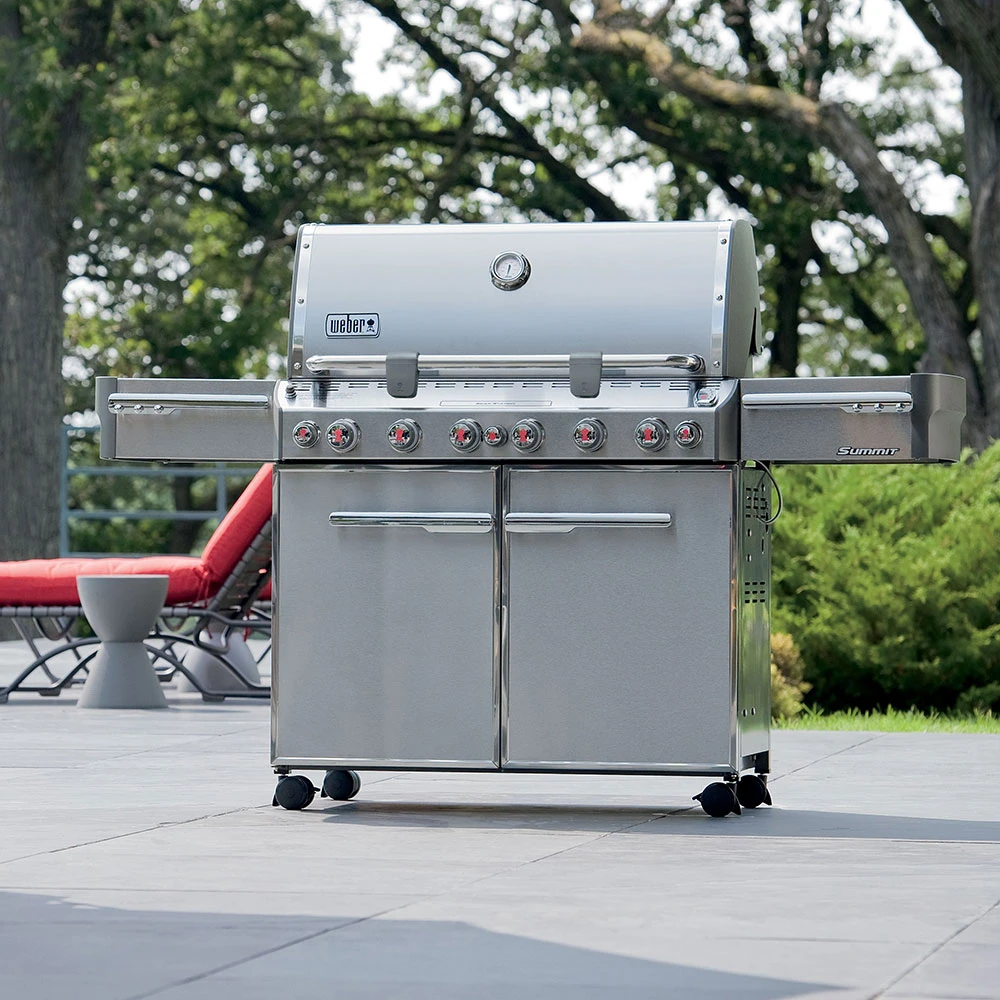 Weber Grills Summit S-670 Propane Gas Grill With Rotisserie, Sear Burner, And Side Burner - Image 4