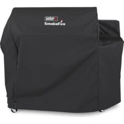 Weber Premium Polyester Grill Cover For SmokeFire EX6 36-Inch Pellet Grill 7191 - Black