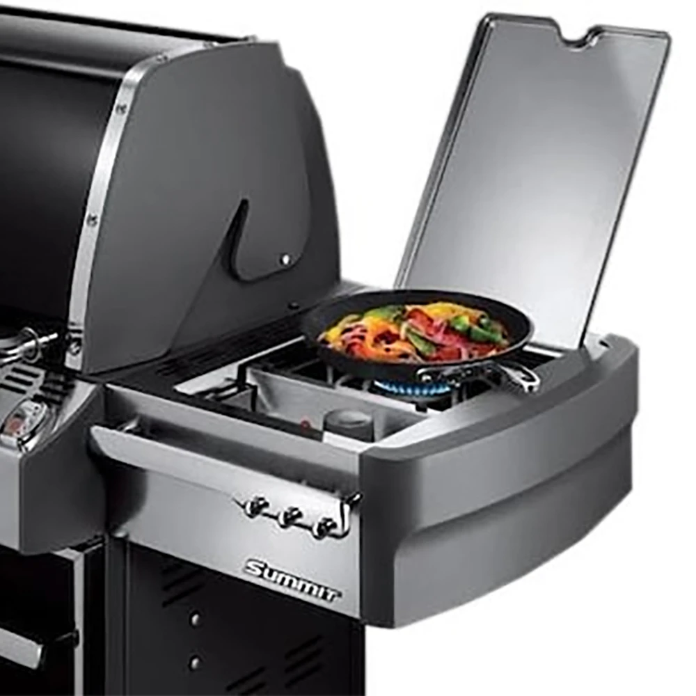 Weber Grills Summit E-670 Propane Gas Grill With Rotisserie, Sear Burner & Side Burner - Black - Image 4
