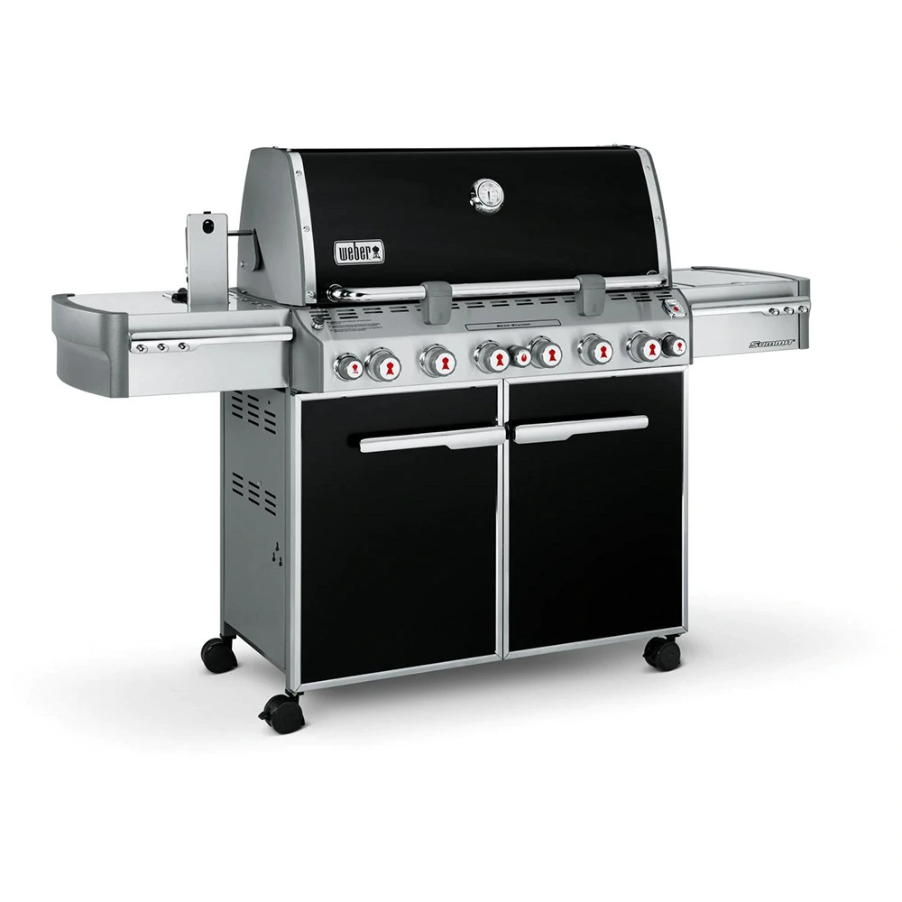 Weber Grills Summit E-670 Propane Gas Grill With Rotisserie, Sear Burner & Side Burner - Black - Image 2