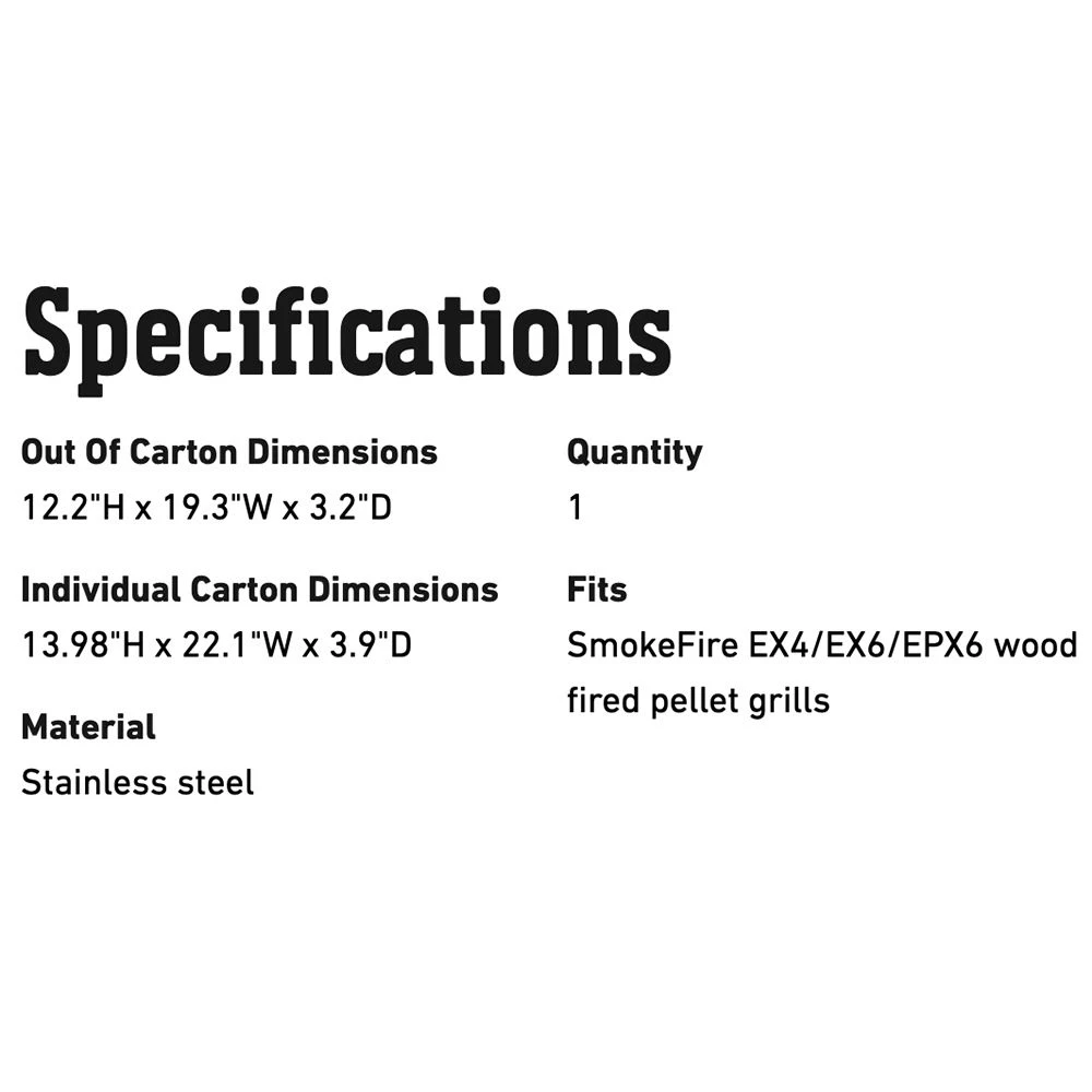 Weber Stainless Steel Folding Side Table For SmokeFire Pellet Grills (WEB-7001) - Image 3