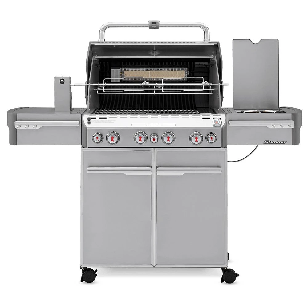 Weber Summit 4-Burner Freestanding Gas Grill With Rotisserie, Sear Station And Side Burner (WEB-E-S-470) - Image 4