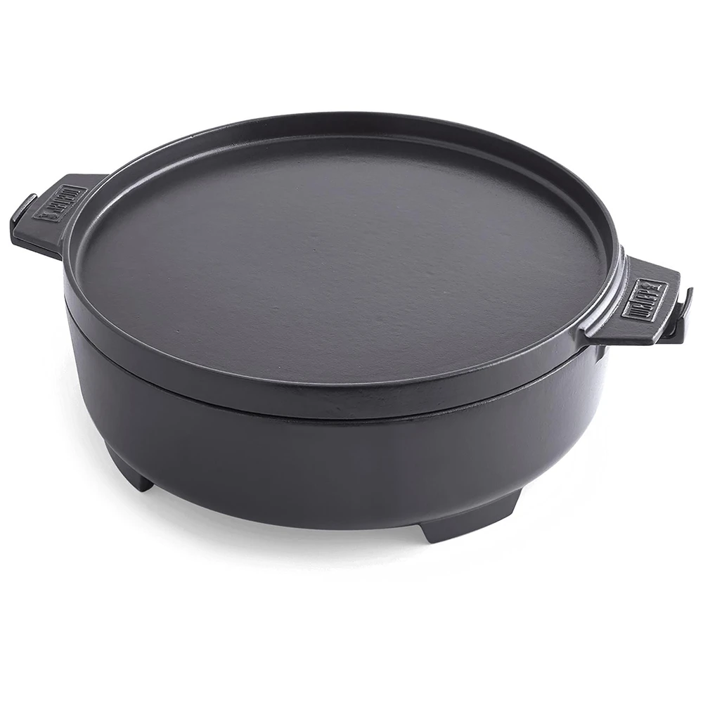 Weber Grills Dutch Oven Duo 7.25 Quart Cast Iron