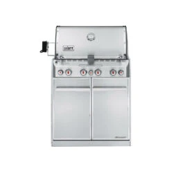 Weber Grills Summit S-460 Built-In Propane Gas Grill With Rotisserie & Sear Burner - Stainless Steel